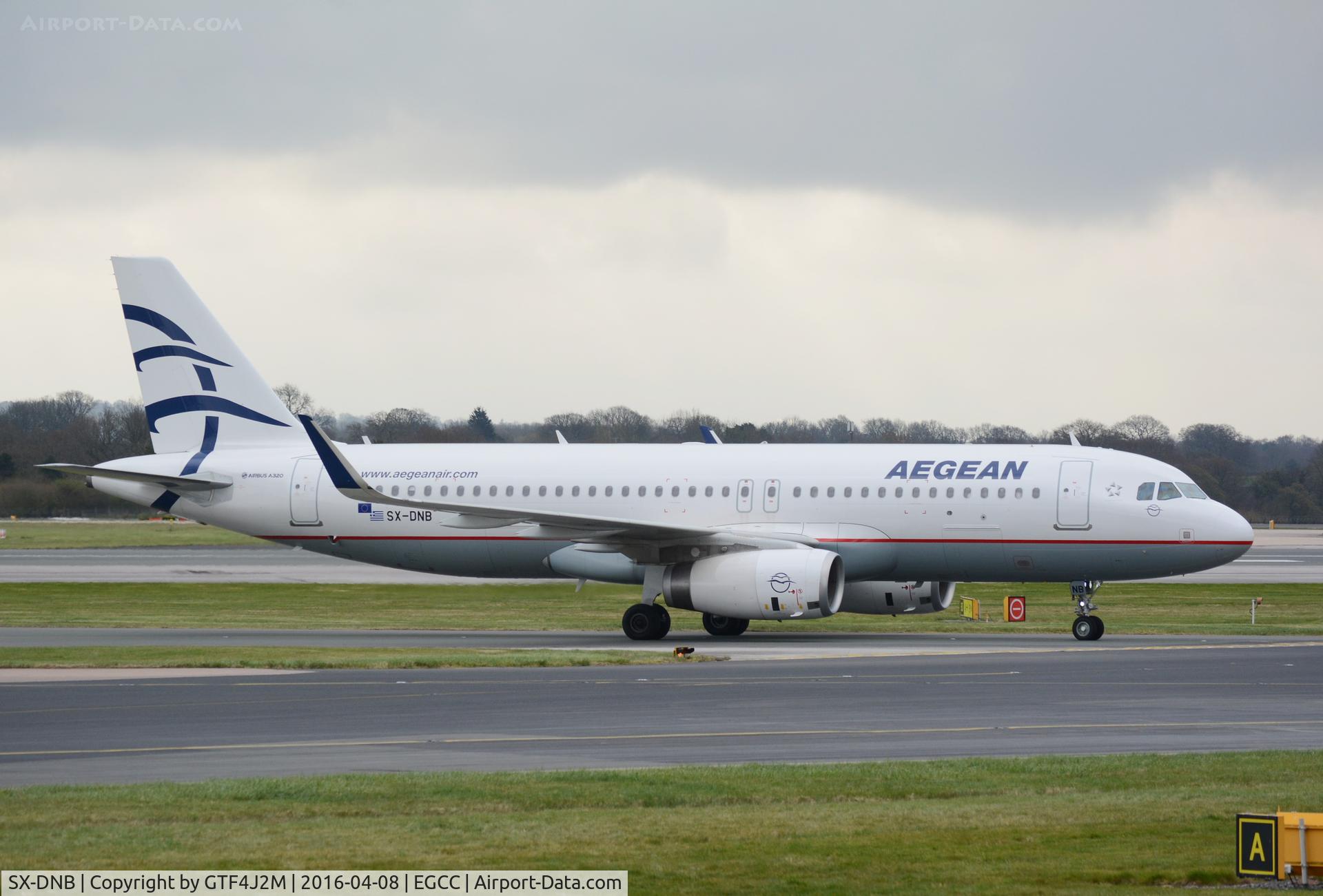 SX-DNB, 2015 Airbus A320-232 C/N 6832, SX-DNB at Manchester 8.4.16