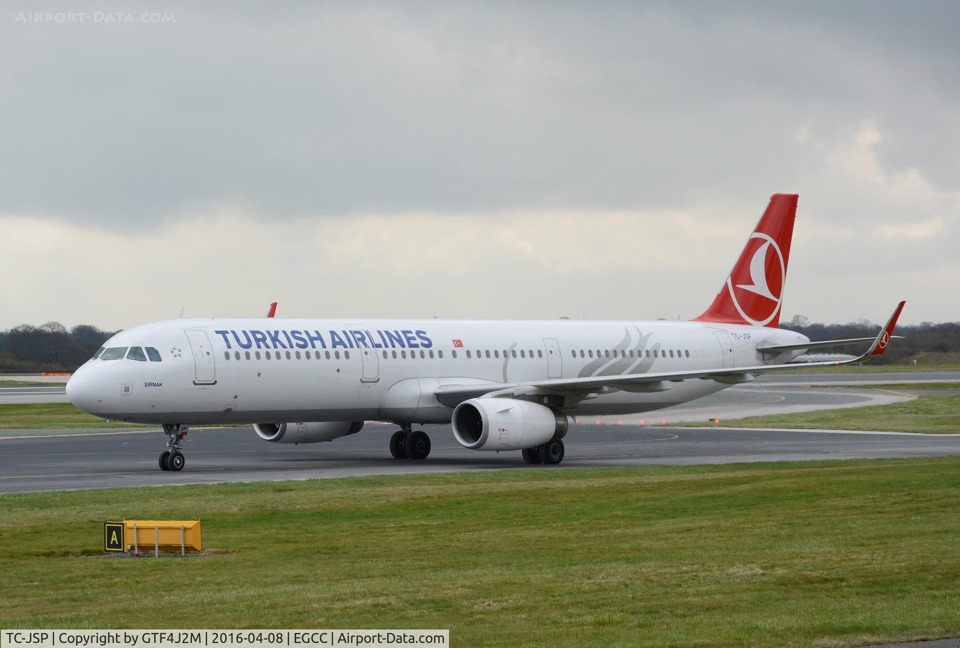 TC-JSP, 2015 Airbus A321-231 C/N 6599, TC-JSP at Manchester 8.4.16
