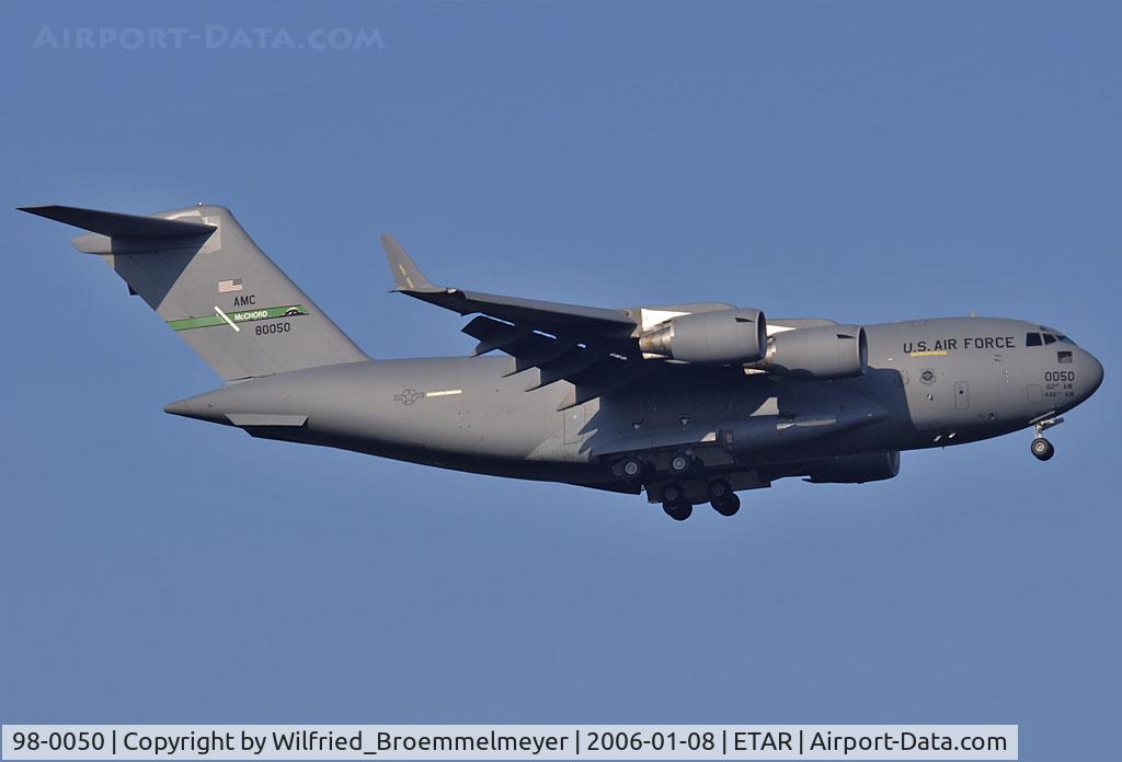 98-0050, 1998 Boeing C-17A Globemaster III C/N 50054/P-50, US Air Force