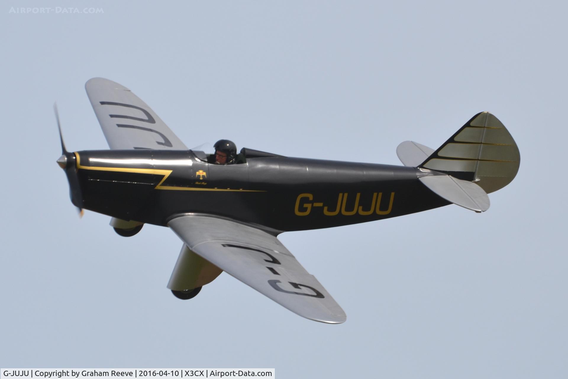 G-JUJU, 2014 Chilton DW1A C/N PFA 225-12726, Over head at Northrepps.