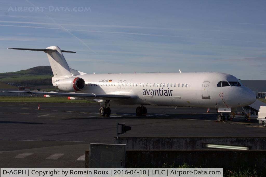 D-AGPH, 1990 Fokker 100 (F-28-0100) C/N 11308, Parked