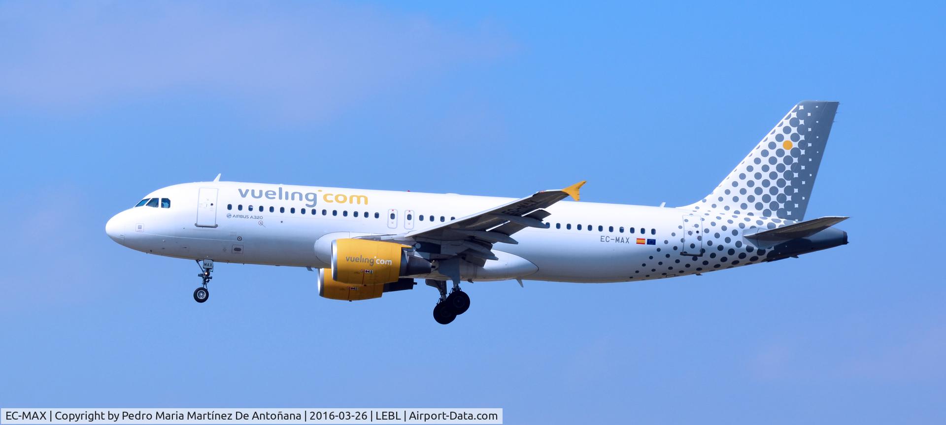 EC-MAX, 2010 Airbus A320-214 C/N 4478, El Prat -  Barcelona  -  España