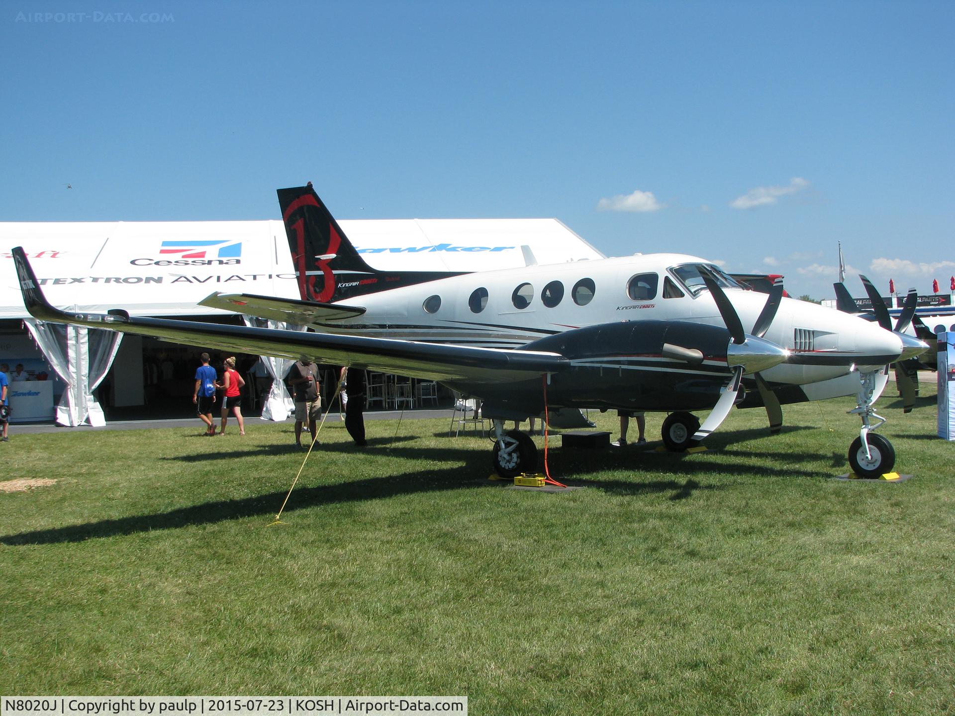 N8020J, Hawker Beechcraft Corp C90GTI King Air C/N LJ-2020, At AirVenture.