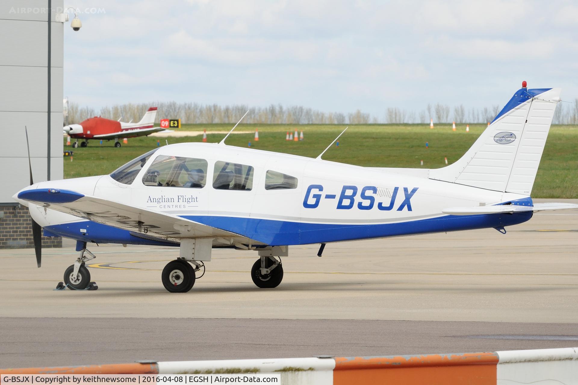 G-BSJX, 1981 Piper PA-28-161 Cherokee Warrior II C/N 28-8216084, Nice return visitor.