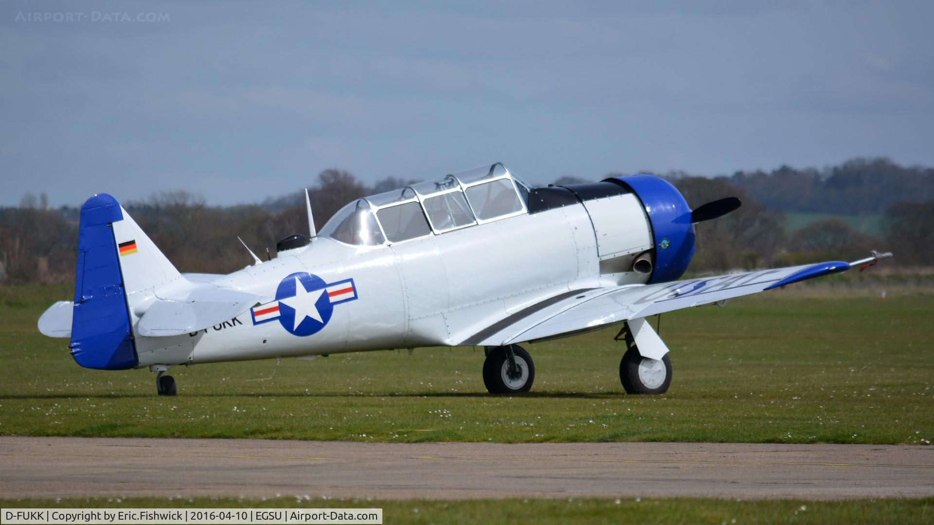 D-FUKK, Canadian Car & Foundry T-6 Harvard Mk4 C/N CCF4-046, 2. D-FUKK visiting The Imperial War Museum, Duxford, Cambridgshire.