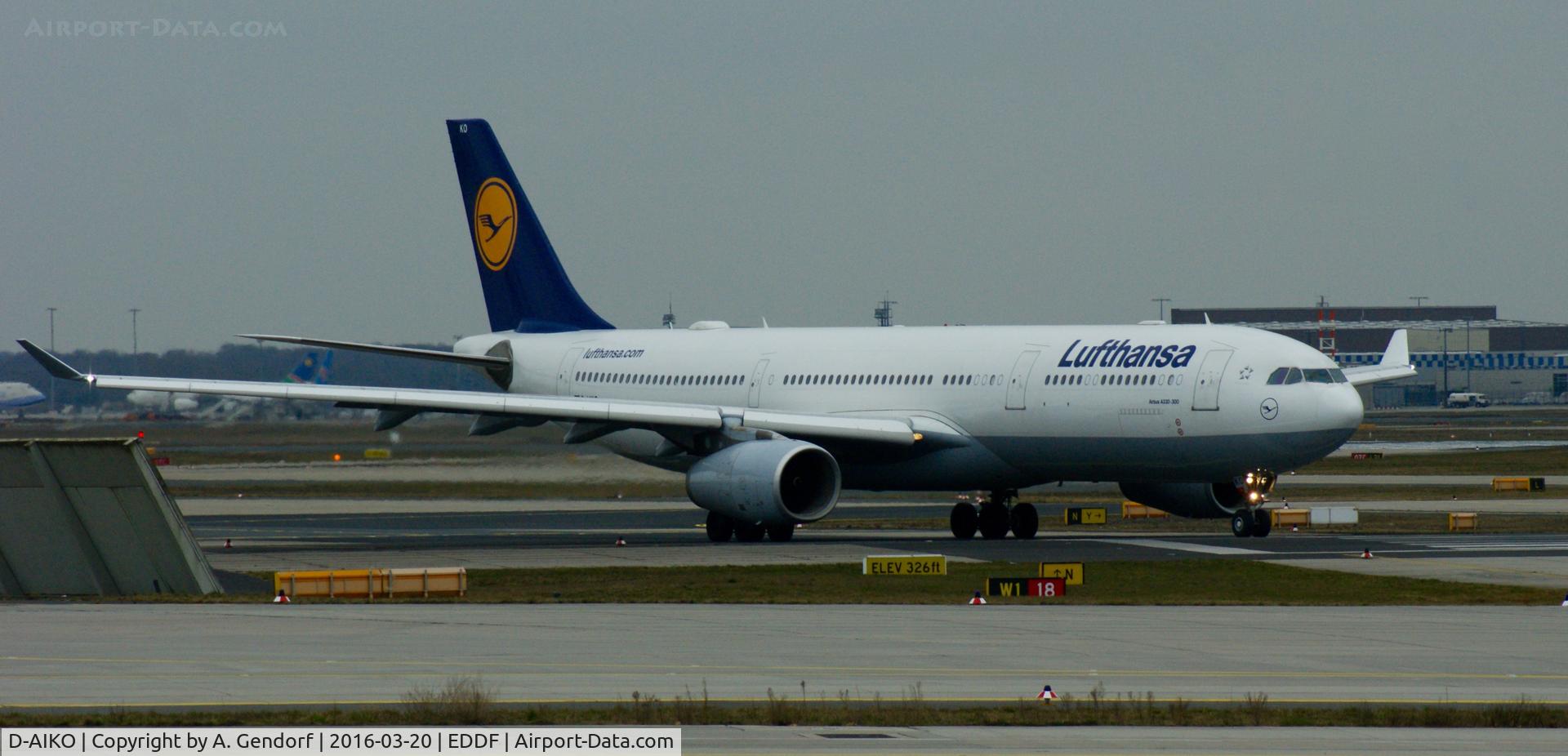 D-AIKO, 2009 Airbus A330-343X C/N 989, Lufthansa, seen here 