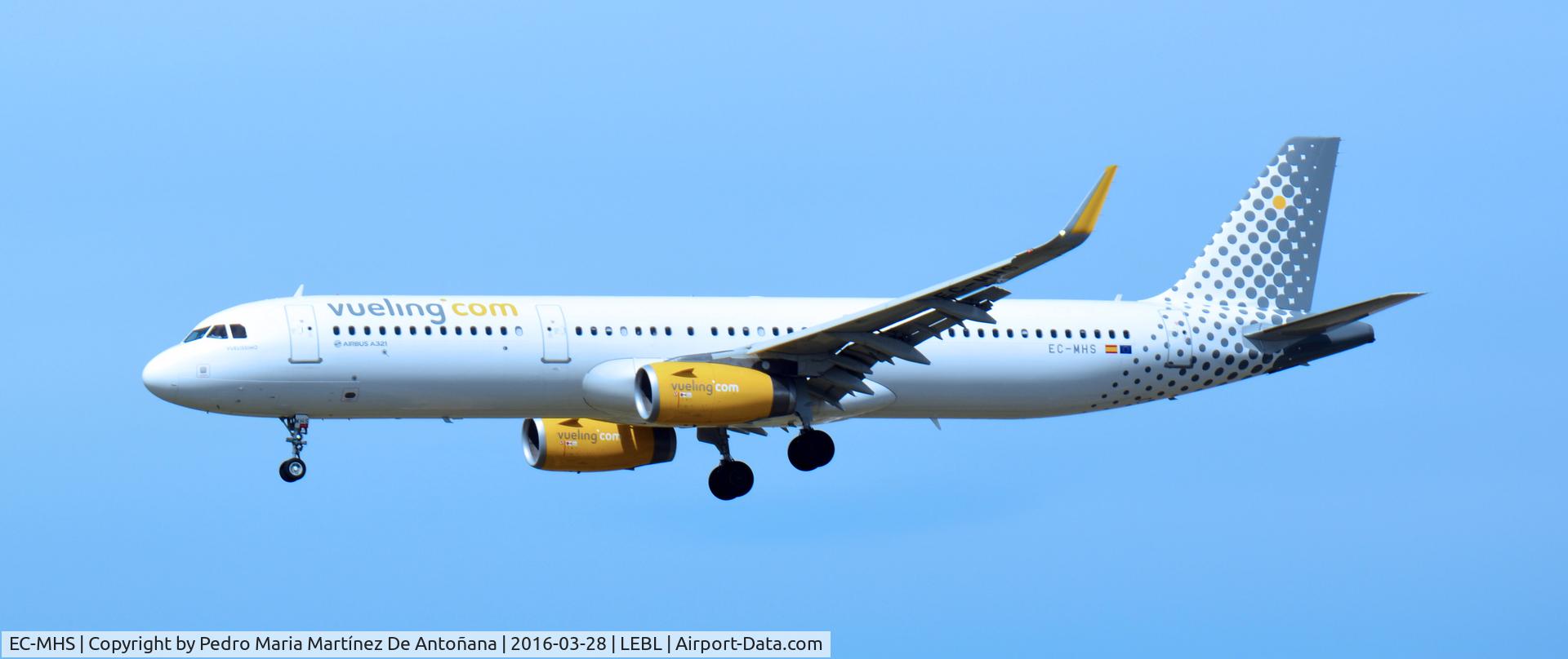 EC-MHS, 2015 Airbus A321-231 C/N 6740, El Prat -  Barcelona  -  España