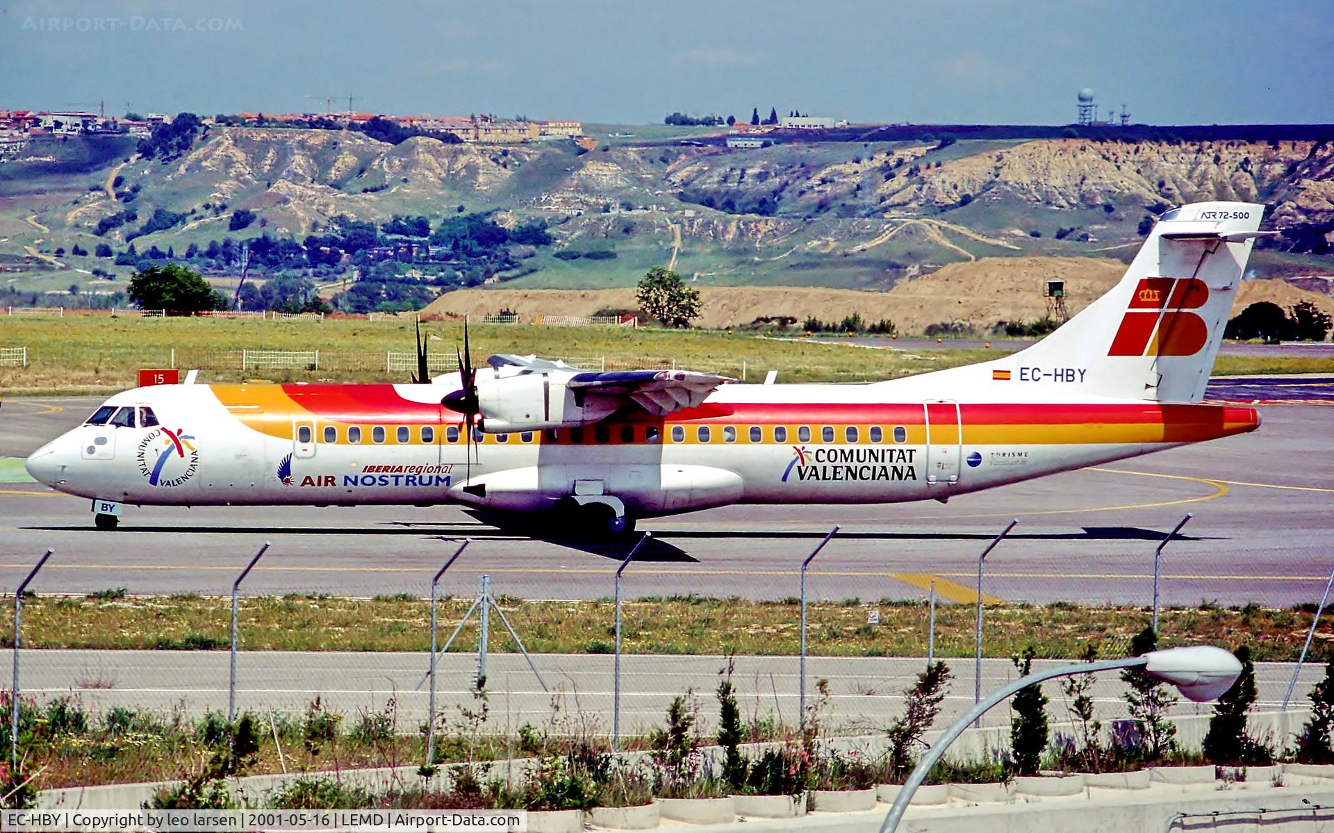 EC-HBY, 1999 ATR 72-212A C/N 578, Madrid 16.5.01