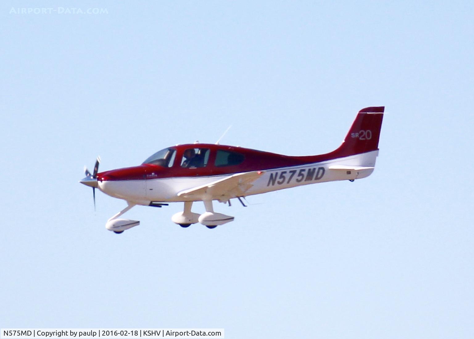 N575MD, 2012 Cirrus SR20 C/N 2221, At Shreveport Regional.
