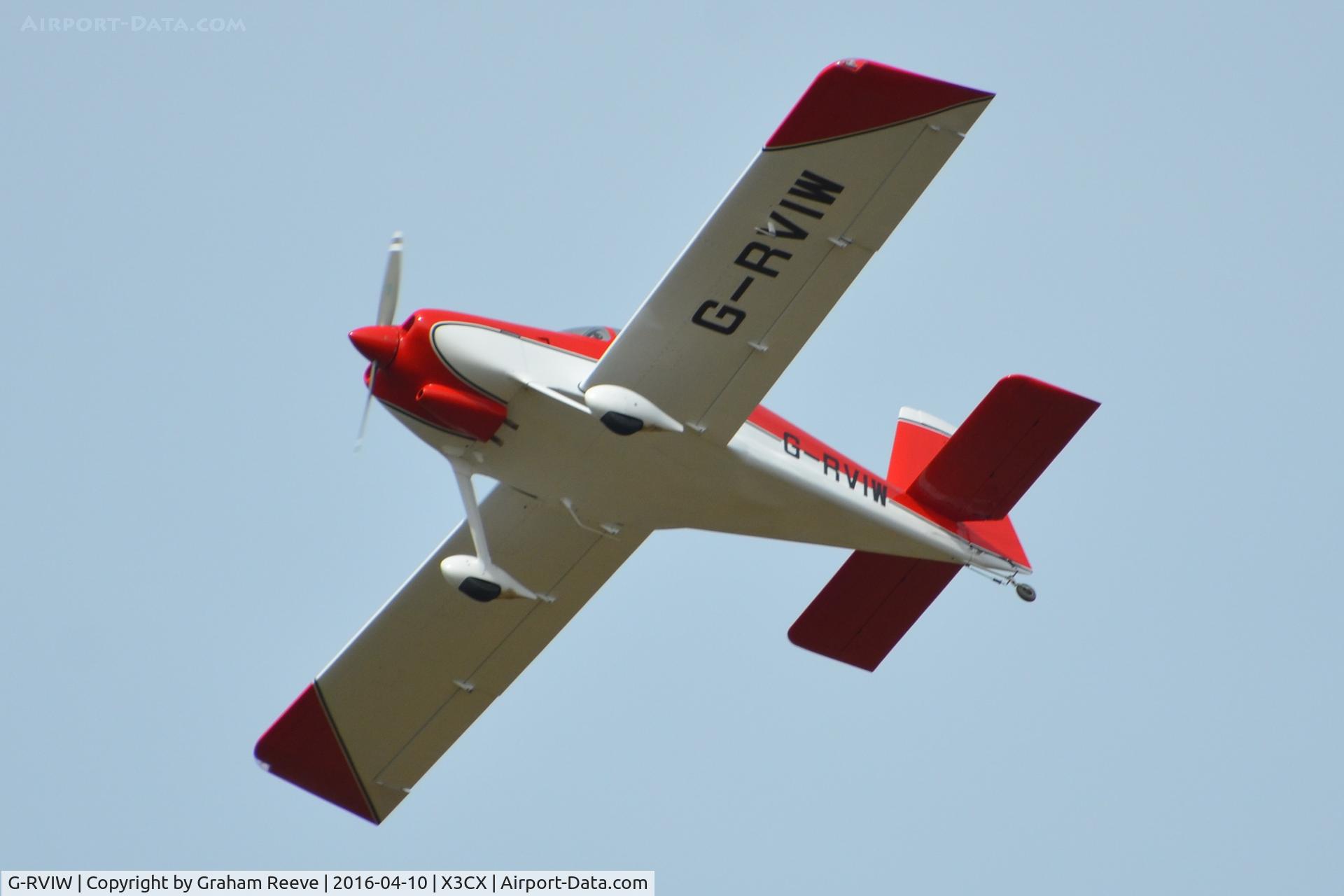 G-RVIW, 2010 Vans RV-9 C/N PFA 320-13924, Over head at Northrepps.