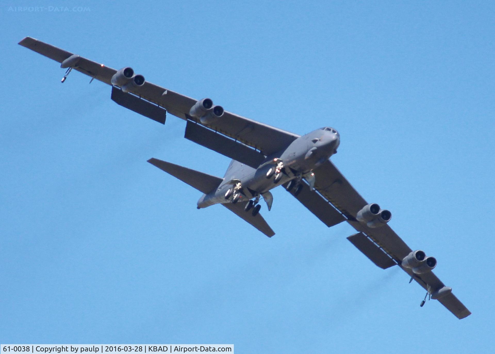 61-0038, 1961 Boeing B-52H Stratofortress C/N 464465, At Barksdale Air Force Base.