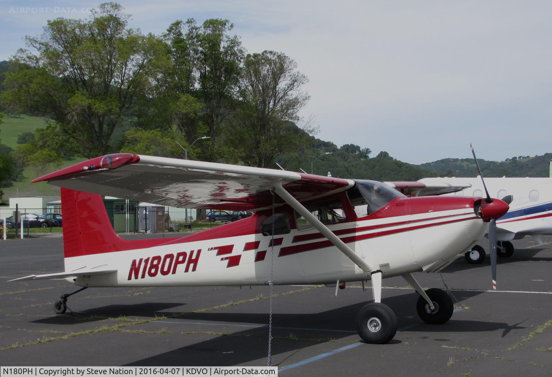 N180PH, 1955 Cessna 180 C/N 31455, Anchorage, AK based 1955 Cessna 180 with floats removed @ Gnoss Field, Novato, CA