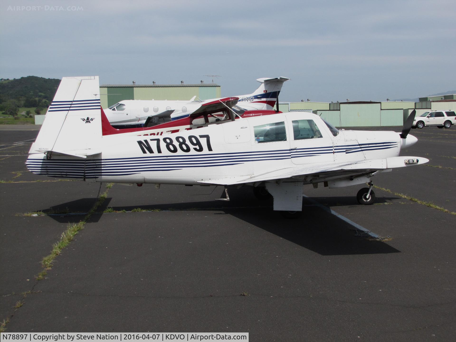 N78897, 1964 Mooney M20C Ranger C/N 2912, Fresno, CA-based 1964 Mooney M20C visiting Gnoss Field, Novato, CA
