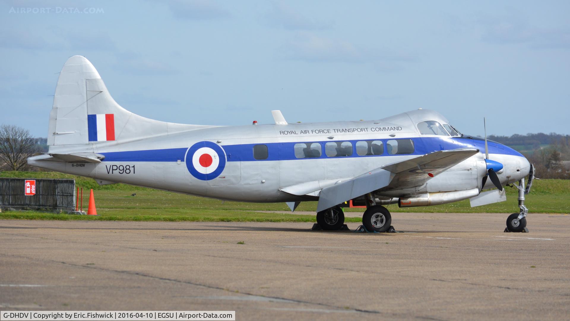 G-DHDV, De Havilland DH-104 Devon C.2 C/N 04205, 2. G-DHDV visiting The Imperial War Museum, Duxford, Cambridgshire.