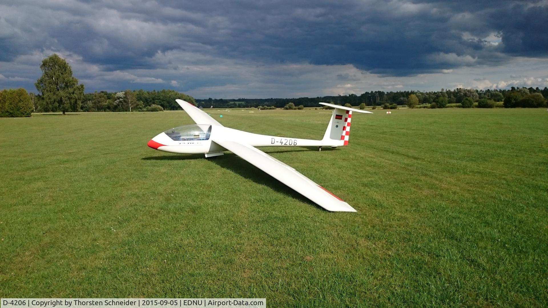 D-4206, 1976 Grob G-102 Astir CS C/N 1232, ASTIR CS D-4206