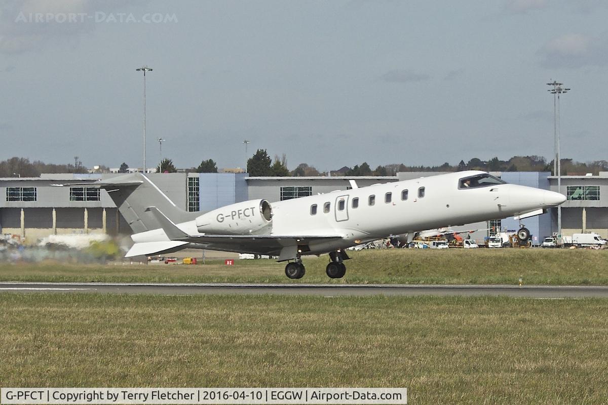 G-PFCT, 1999 Learjet 45 C/N 45-055, At Luton