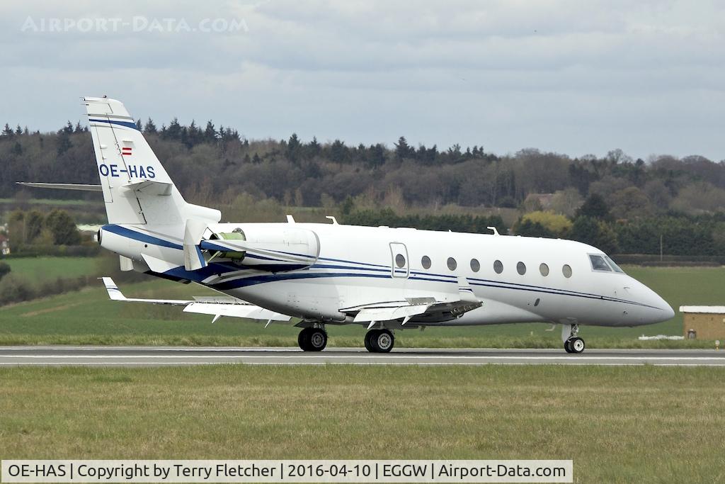 OE-HAS, 2009 Israel Aerospace Industries Gulfstream 200 C/N 206, At Luton