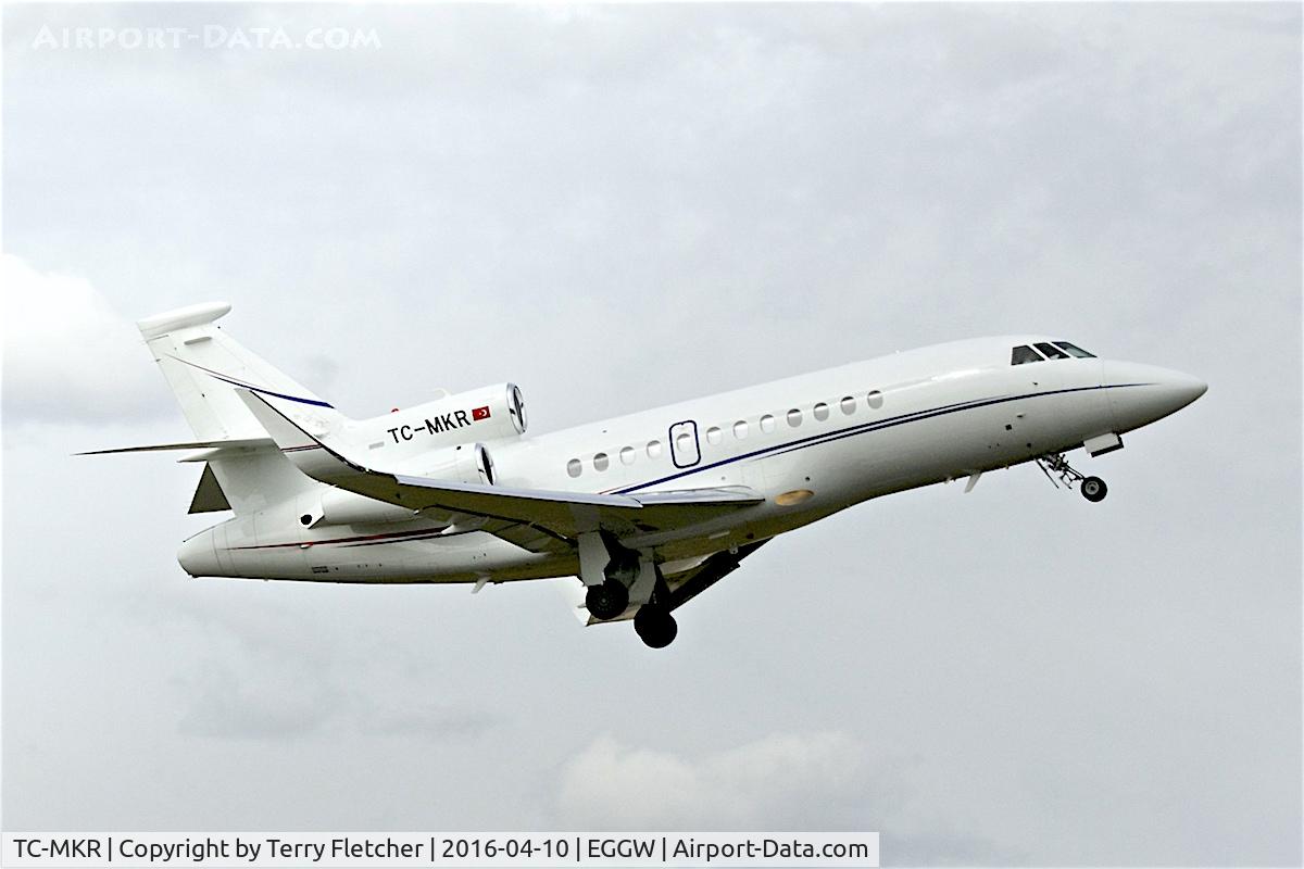 TC-MKR, 2011 Dassault Falcon 900LX C/N 257, At Luton