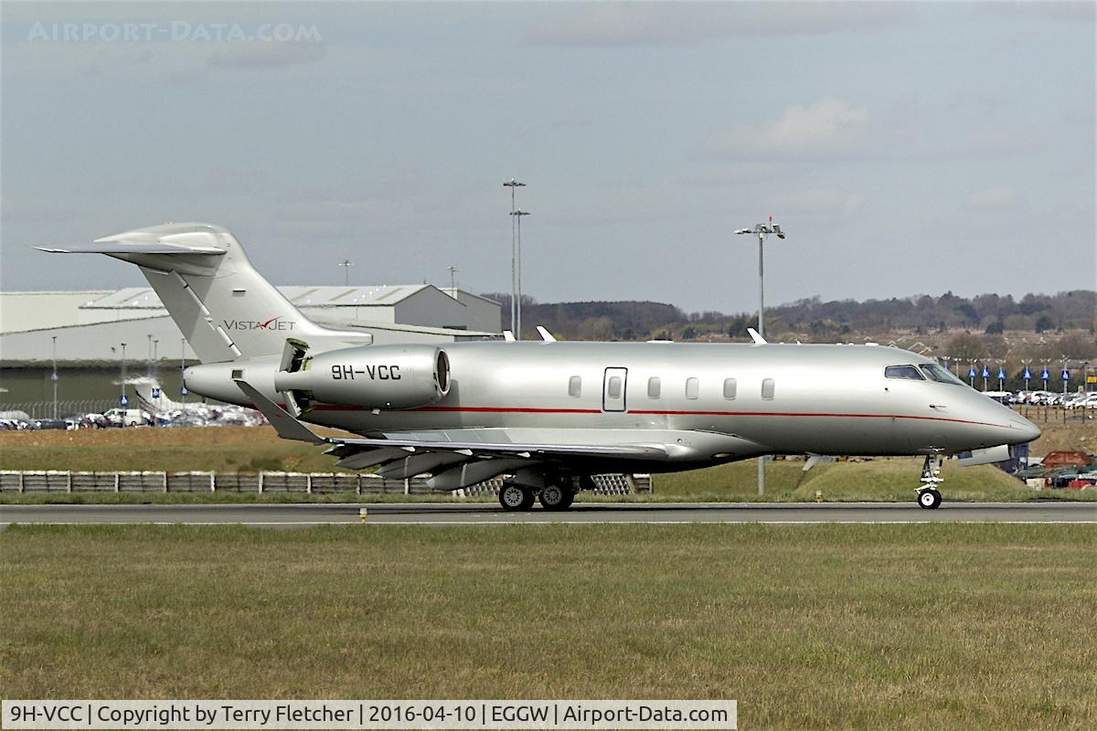 9H-VCC, 2015 Bombardier Challenger 350 (BD-100-1A10) C/N 20535, At Luton