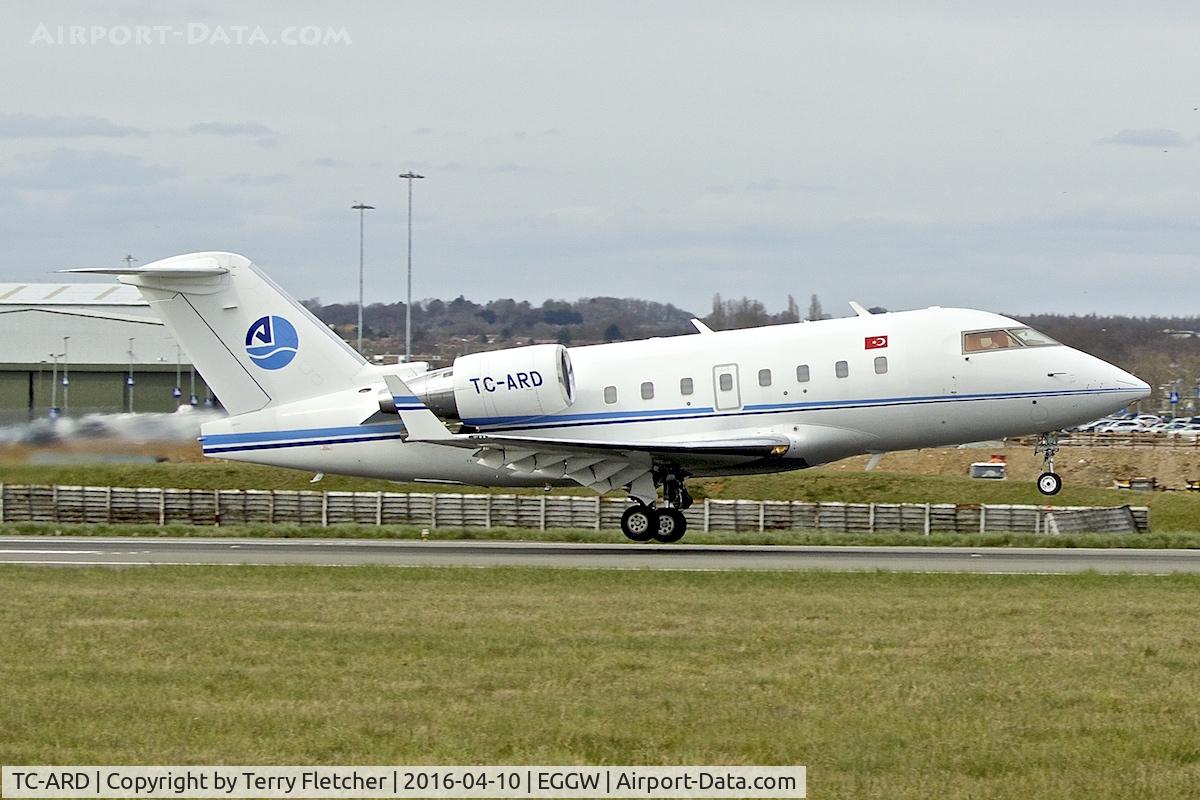 TC-ARD, 2005 Bombardier Challenger 604 (CL-600-2B16) C/N 5611, At Luton