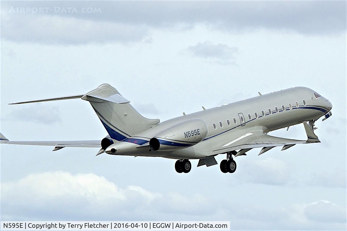 N595E, 2000 Bombardier BD-700-1A10 Global Express C/N 9075, At Luton