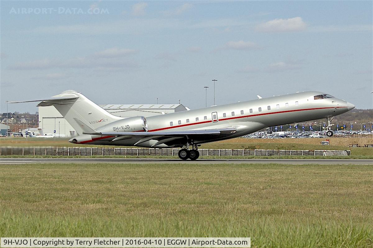 9H-VJO, 2015 Bombardier BD 700-1A10 Global 6000 C/N 9669, At Luton