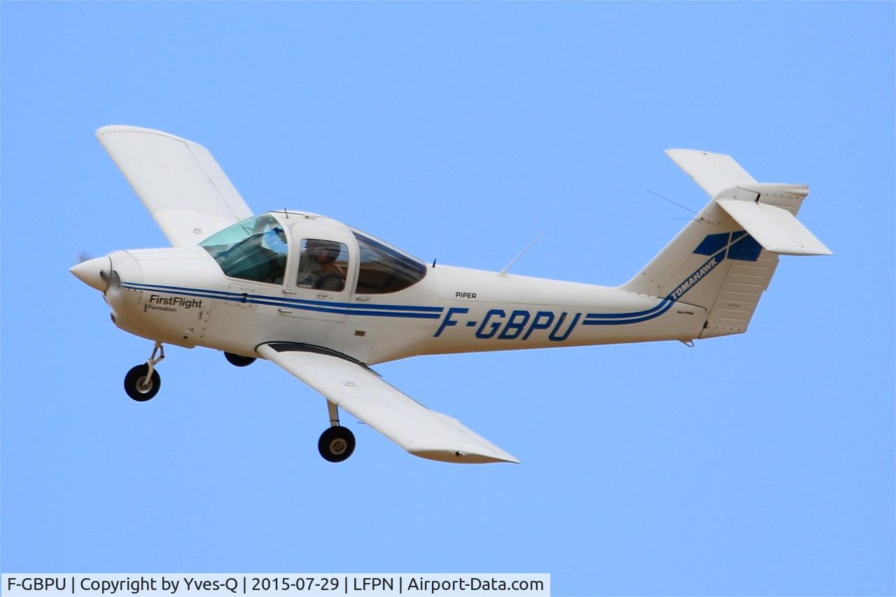 F-GBPU, Piper PA-38-112 Tomahawk Tomahawk C/N 3879A1105, Piper PA-38-112 Tomahawk, Short approach rwy 25L, Toussus-Le-Noble airport (LFPN-TNF)