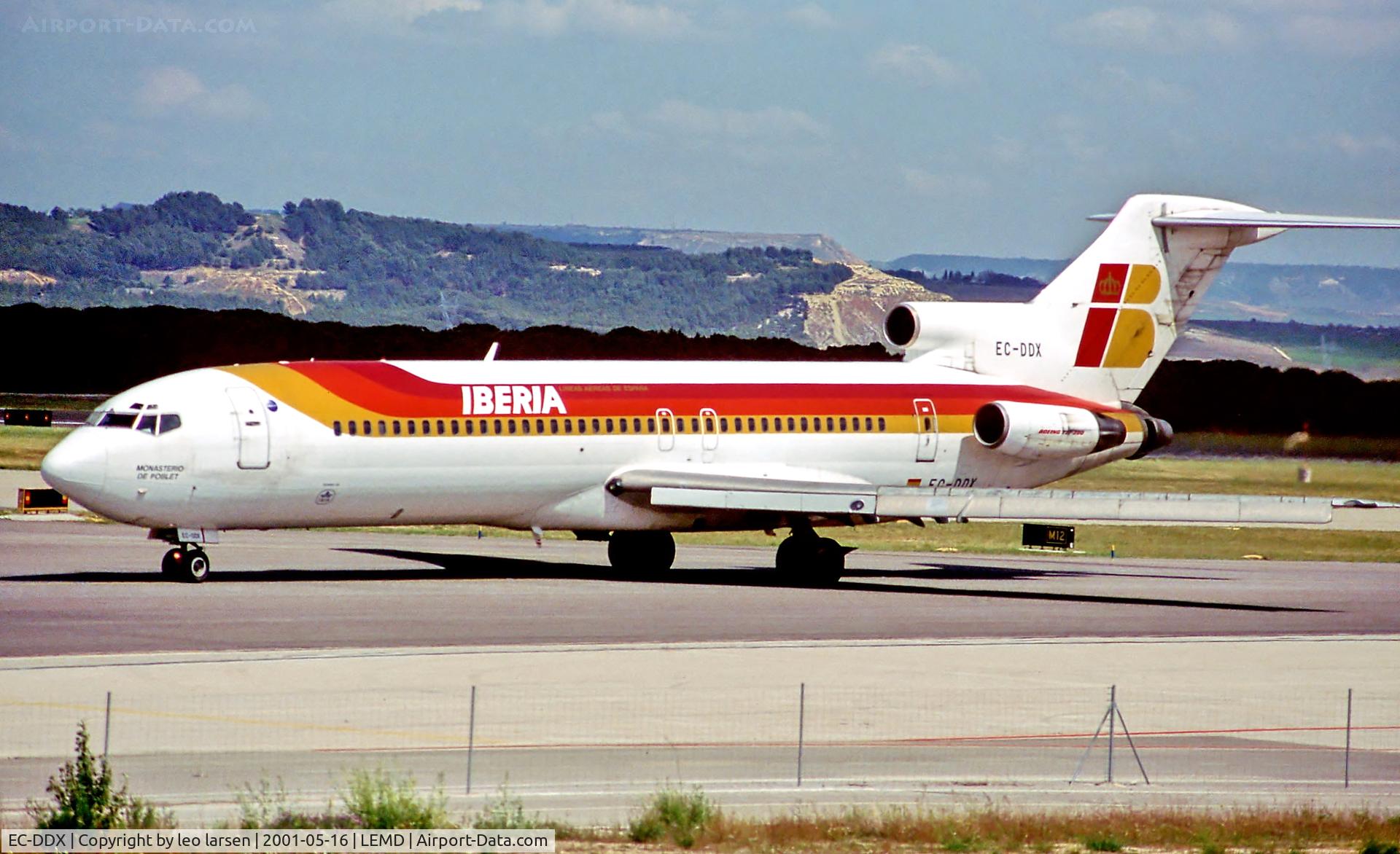 EC-DDX, 1979 Boeing 727-256 C/N 21779, Madrid 16.5.01