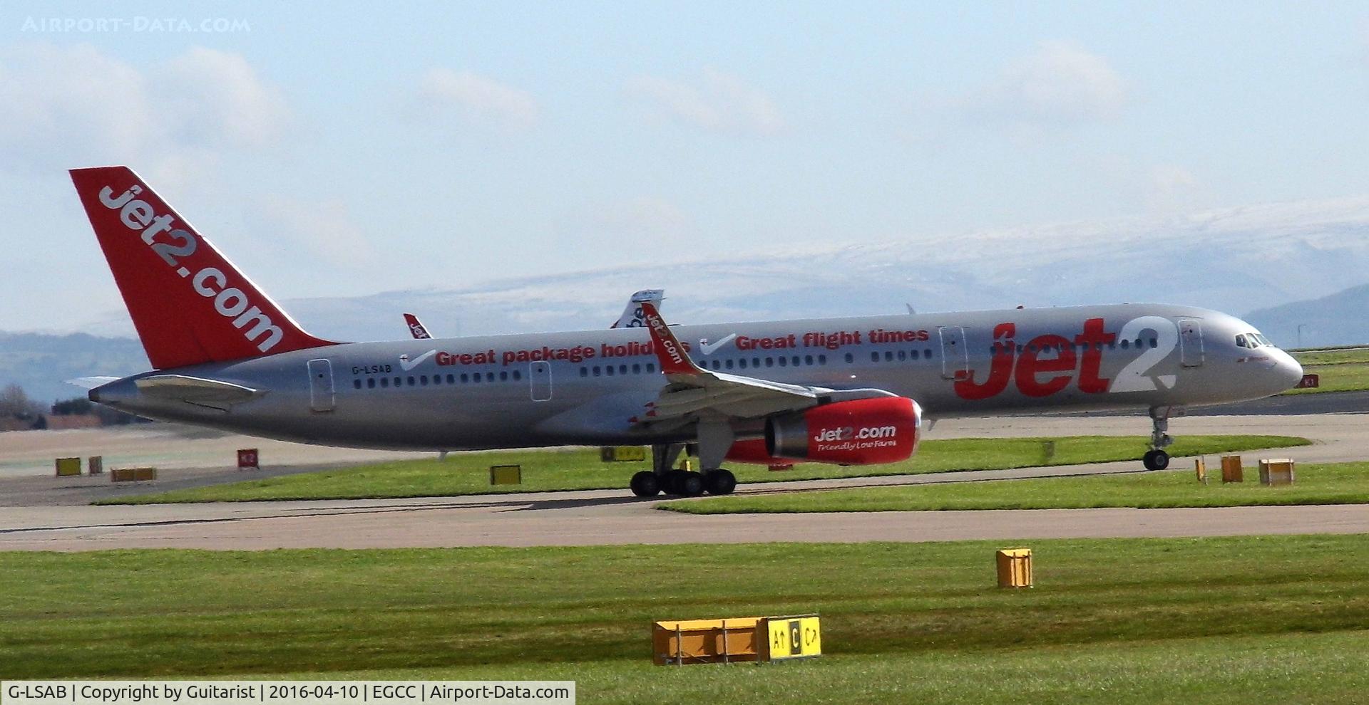 G-LSAB, 1988 Boeing 757-27B C/N 24136, At Manchester