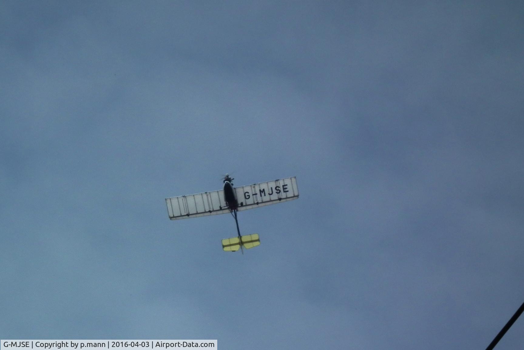 G-MJSE, 1982 Skyrider Aviation Phantom C/N SF101, over flying RSPB Rainham Marshes