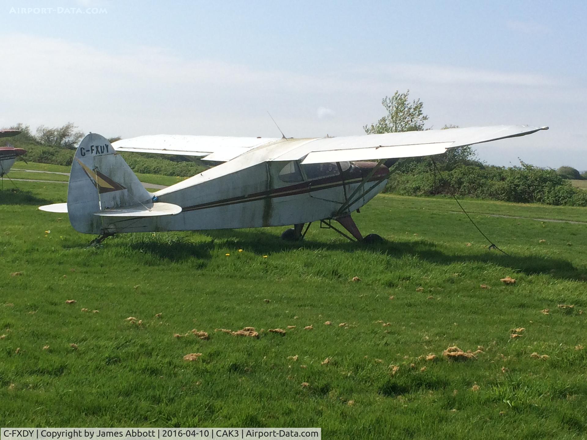C-FXDY, 1949 Piper PA-16 Clipper C/N 16-82, Looking very ignored on its tie down at the Delta Heritage Airpark