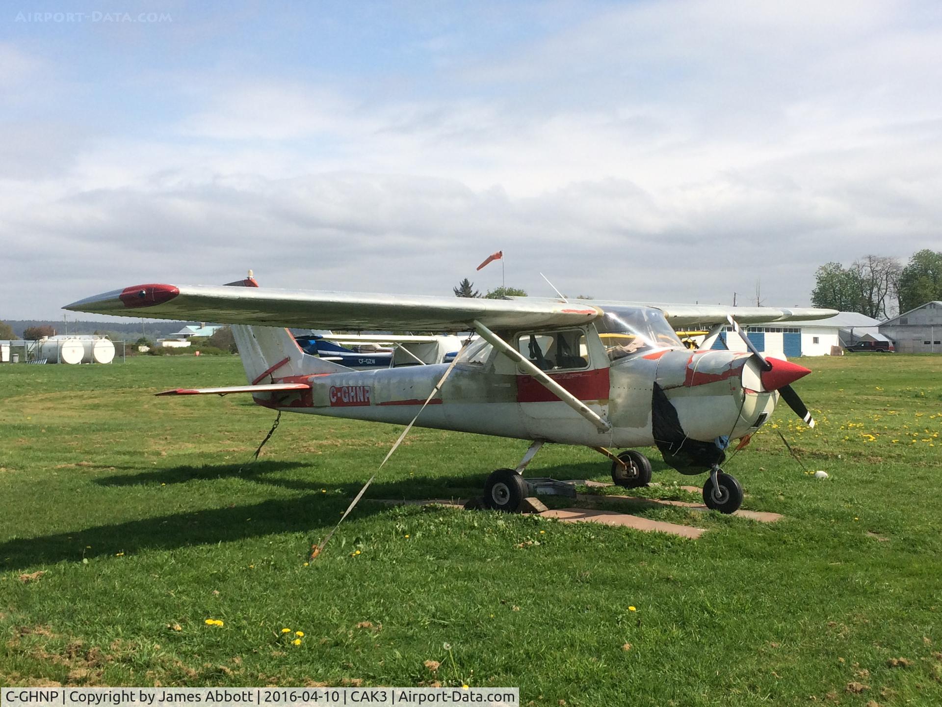 C-GHNP, 1966 Cessna 150FX C/N 15062334X, Looking very ignored on its tie down at the Delta Heritage Airpark