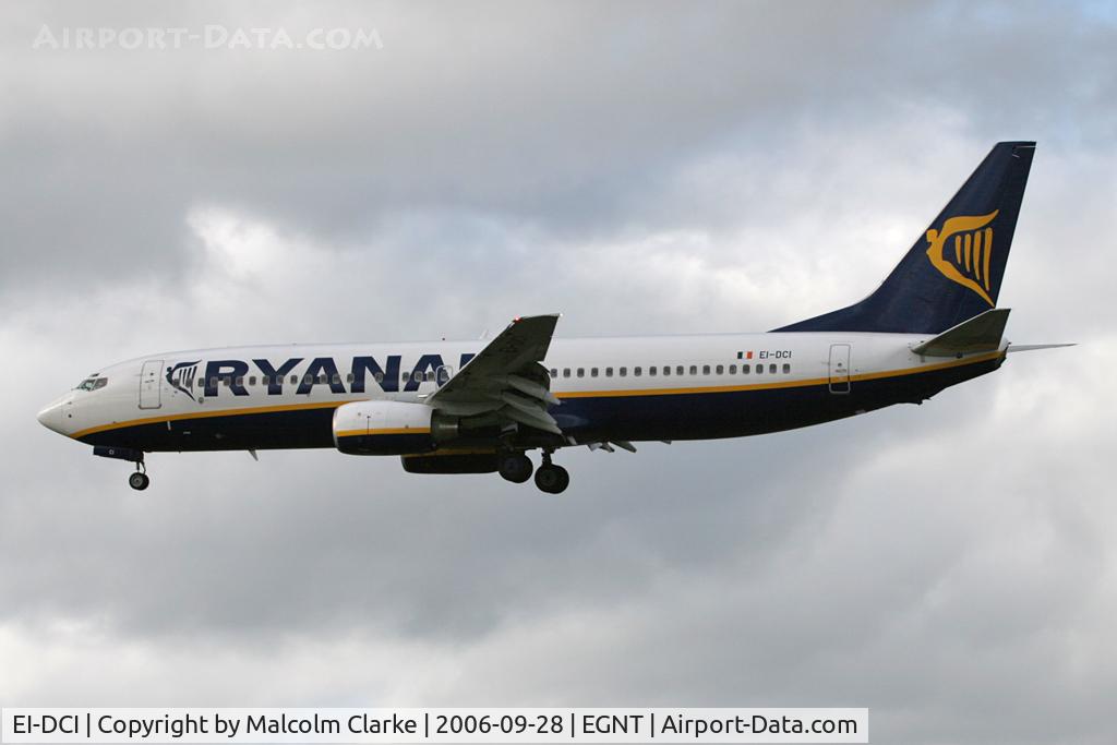EI-DCI, 2004 Boeing 737-8AS C/N 33567, Boeing 737-8AS on approach to Newcastle Airport, September 2006.