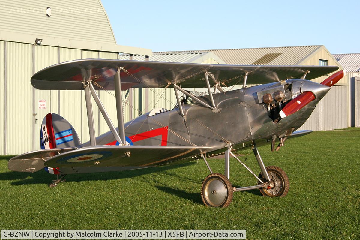 G-BZNW, 2003 Isaacs Fury II C/N PFA 011-13402, Isaacs Fury II at Fishburn Airfield, November 2005.