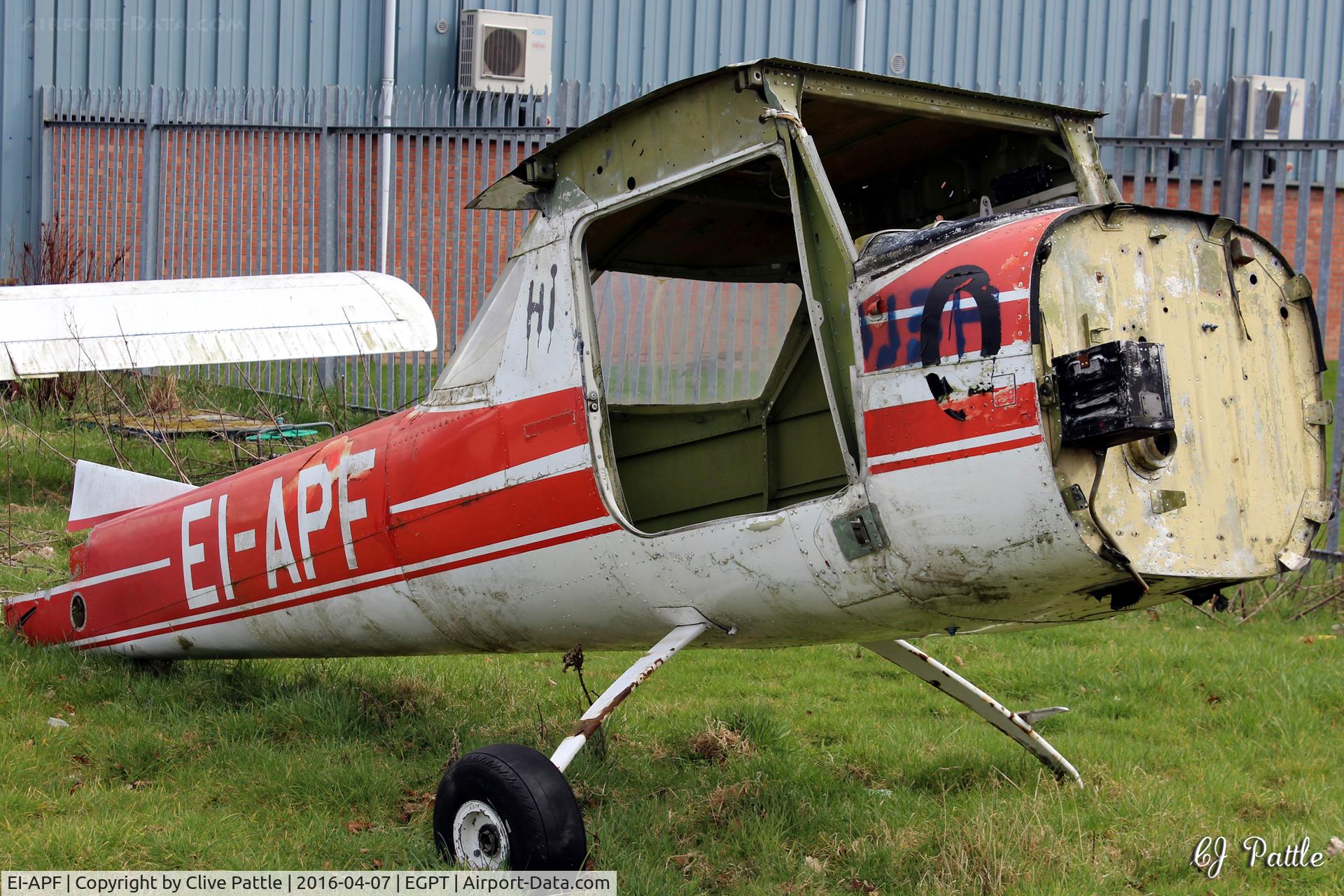 EI-APF, Cessna F150G C/N 0112, Still on the dump at Perth EGPT