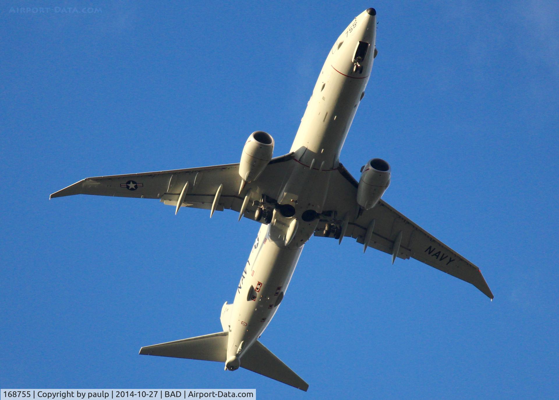168755, 2013 Boeing P-8A Poseidon C/N 42251, At Barksdale Air Force Base.