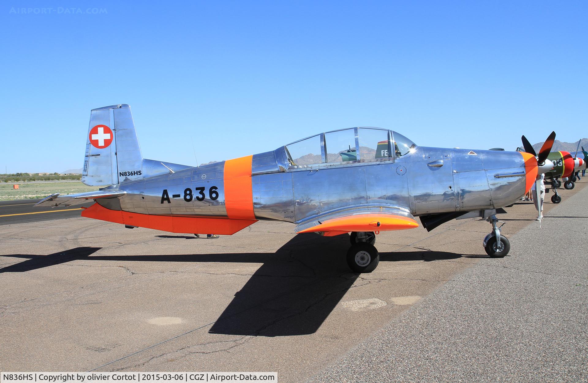 N836HS, 1959 Pilatus P3-05 C/N 474-23, Cactus fly-in