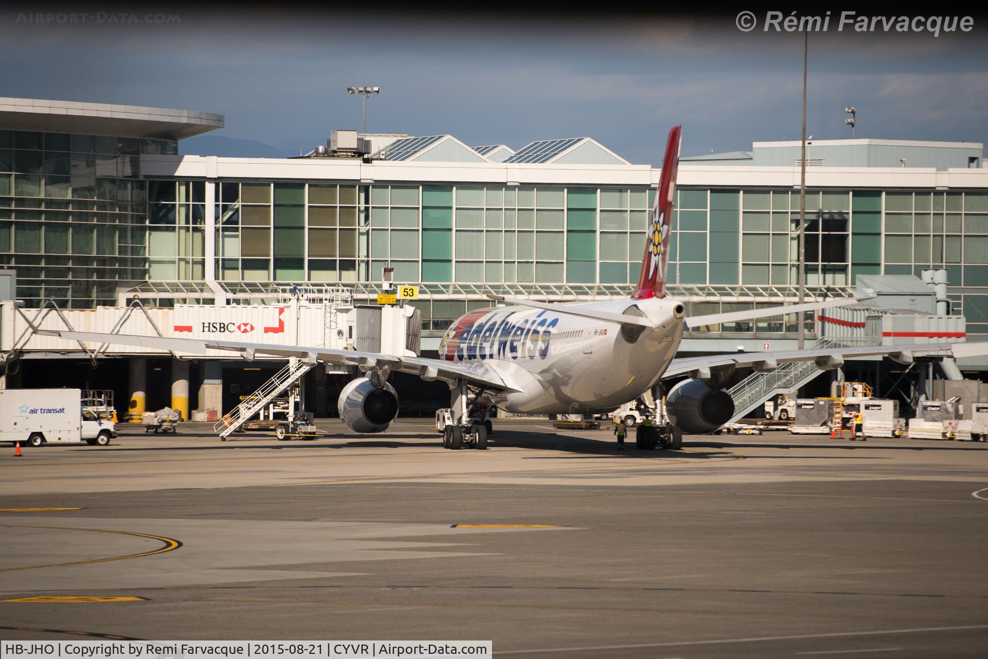 HB-JHO, 2015 Airbus A330-343E C/N 1711, At international wing