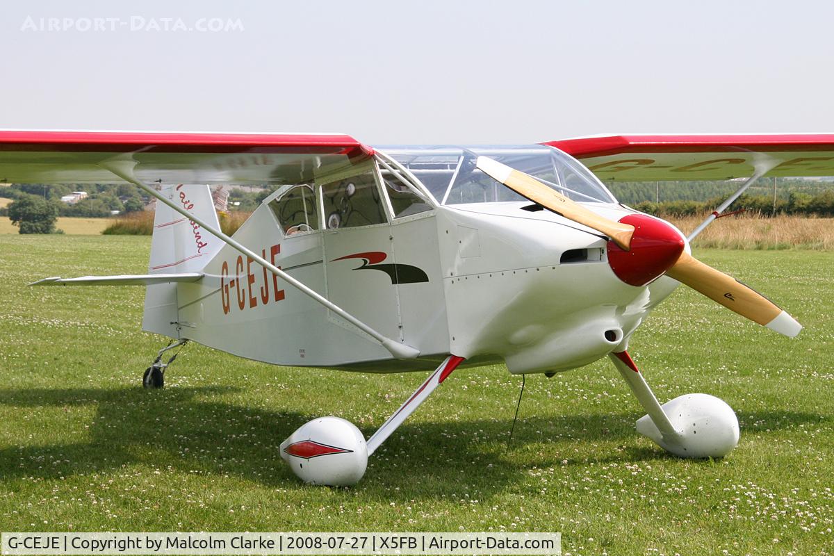 G-CEJE, 2007 Wittman W-10 Tailwind C/N PFA 031-14003, Wittman W-10 Tailwind at Fishburn Airfield, July 2008.