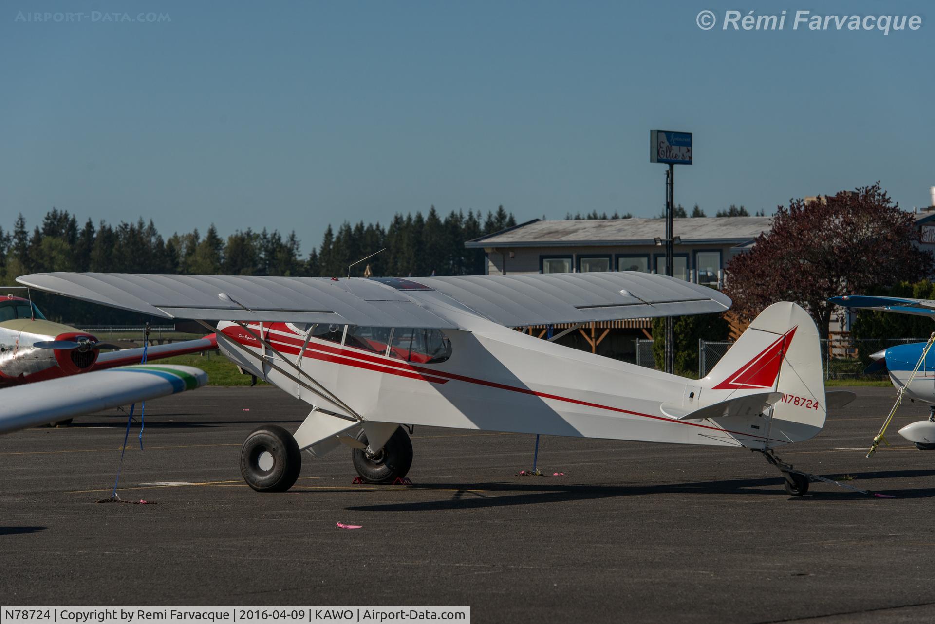 N78724, 1947 Piper PA-11 Cub Special C/N 11-1476, Parked by main terminal building.