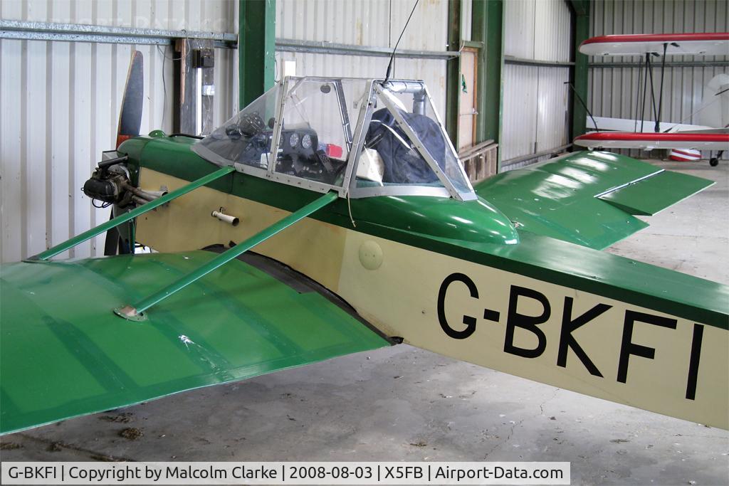 G-BKFI, 1985 Evans VP-1 Series 2 Volksplane C/N PFA 062-10491, Evans VP-1 Volksplane, a Fishburn Airfield resident, August 2008.