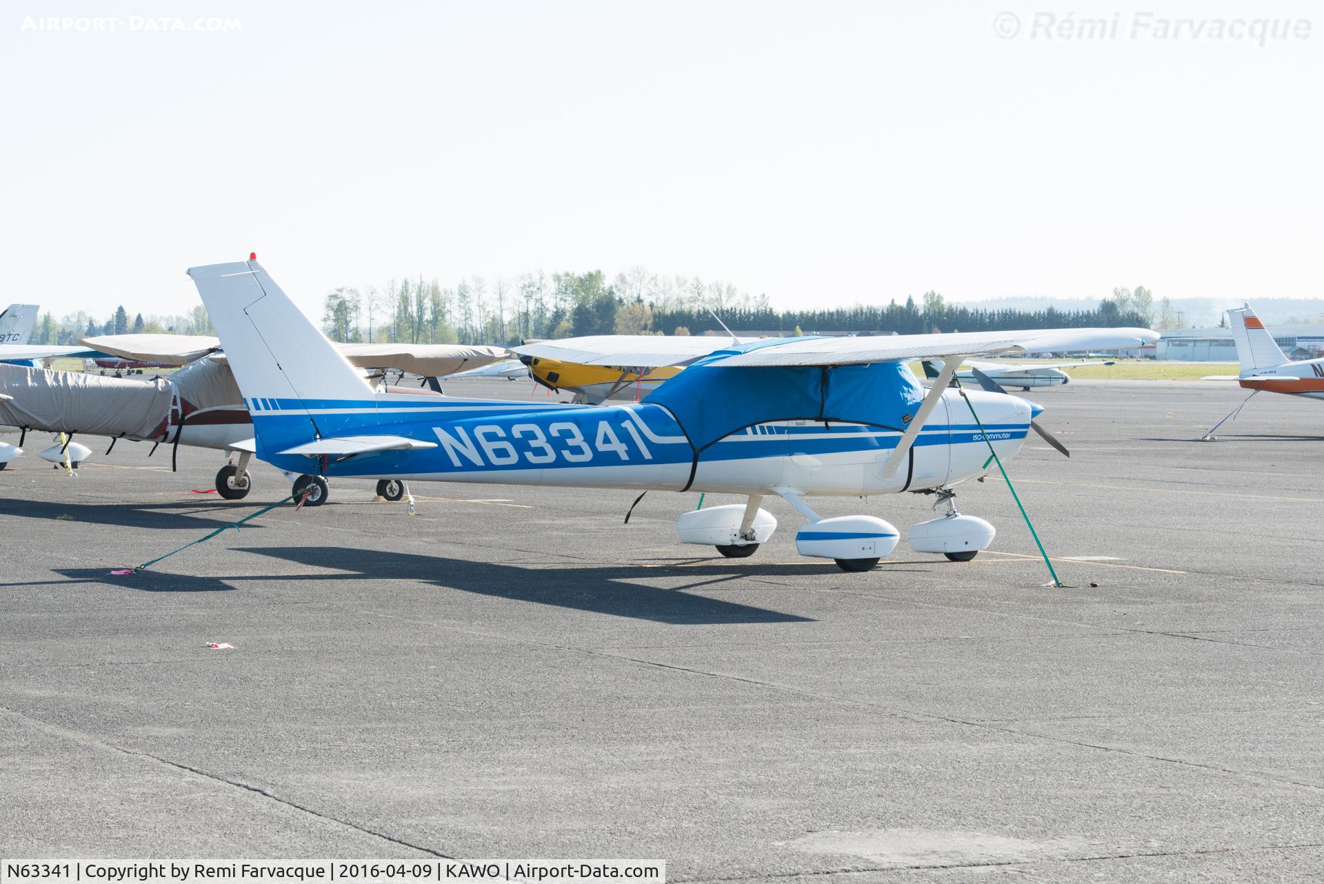 N63341, 1975 Cessna 150M C/N 15077250, Parked near main terminal building.