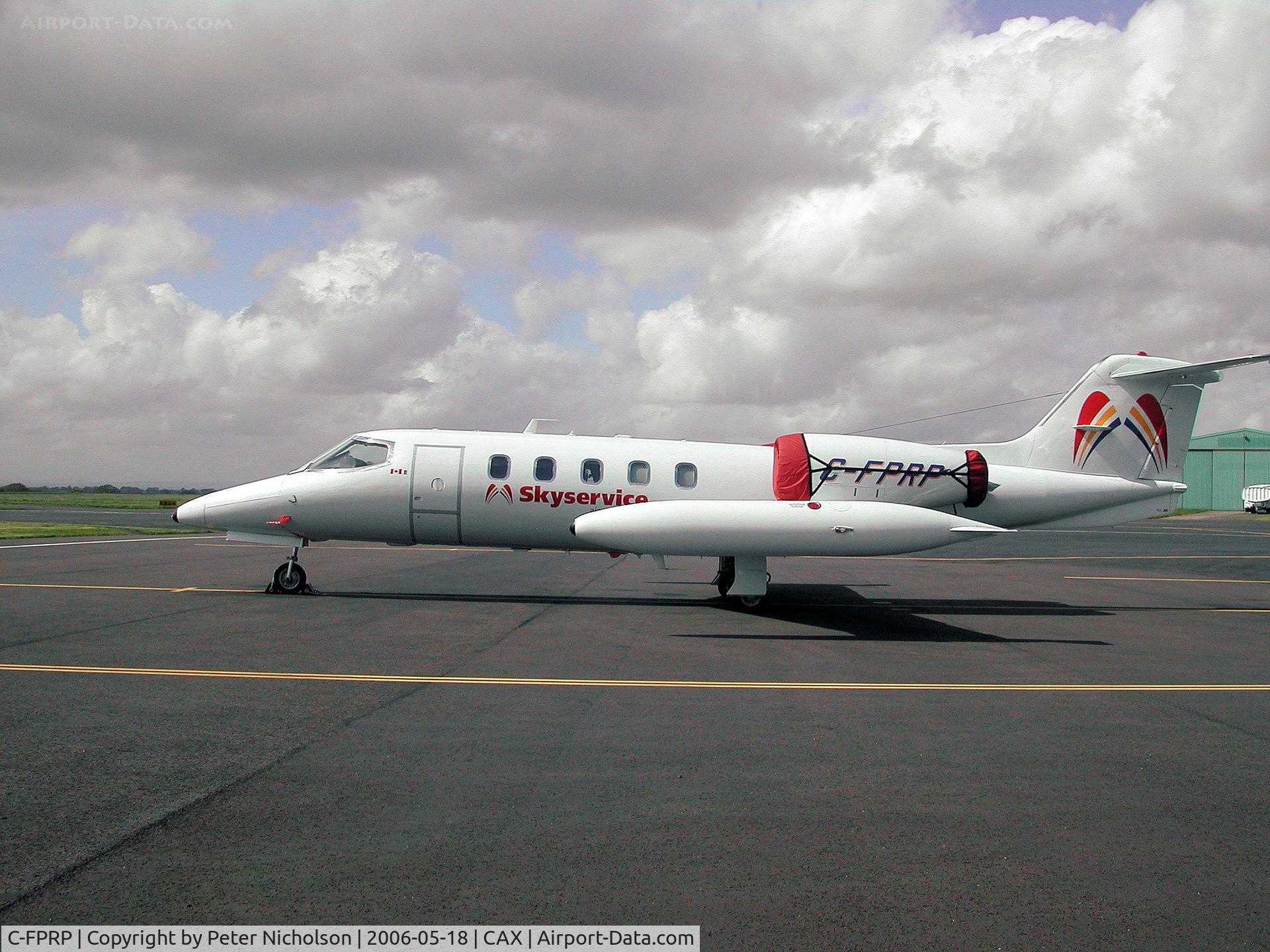 C-FPRP, 1981 Learjet 35A C/N 390, Learjet 35A Skyservice ambulance as seen at Carlisle in May 2006.
