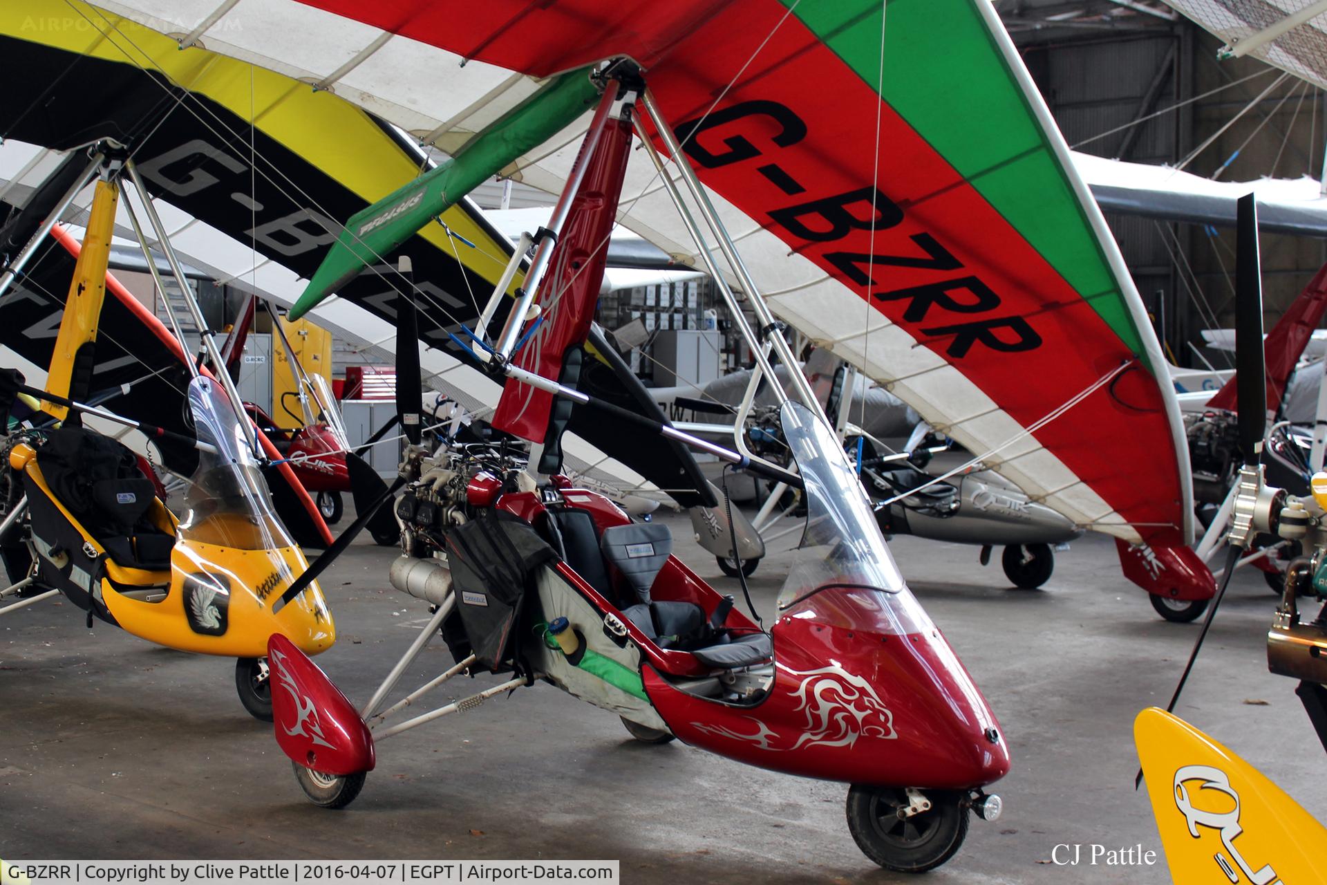 G-BZRR, 2000 Pegasus Quantum 15-912 C/N 7727, Hangared at Perth (Scone) airfield EGPT