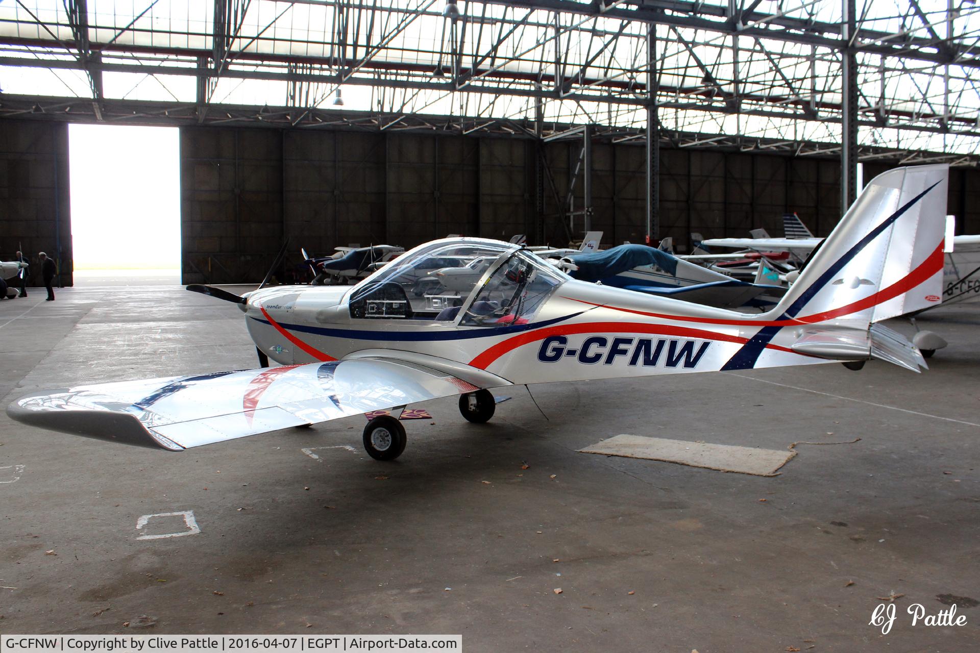 G-CFNW, 2008 Cosmic EV-97 TeamEurostar UK C/N 3317, Hangared at Perth (Scone) airfield EGPT