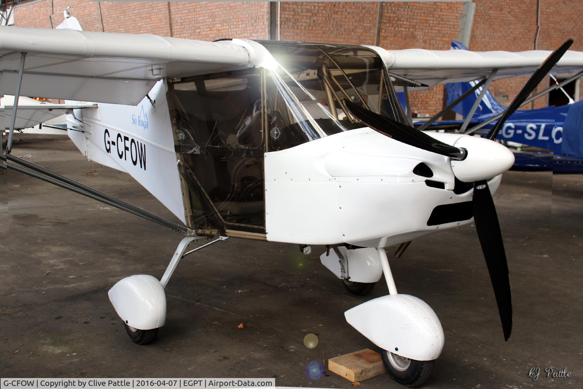 G-CFOW, 2008 Skyranger Swift 912S(1) C/N BMAA/HB/583, Hangared at Perth (Scone) airfield EGPT