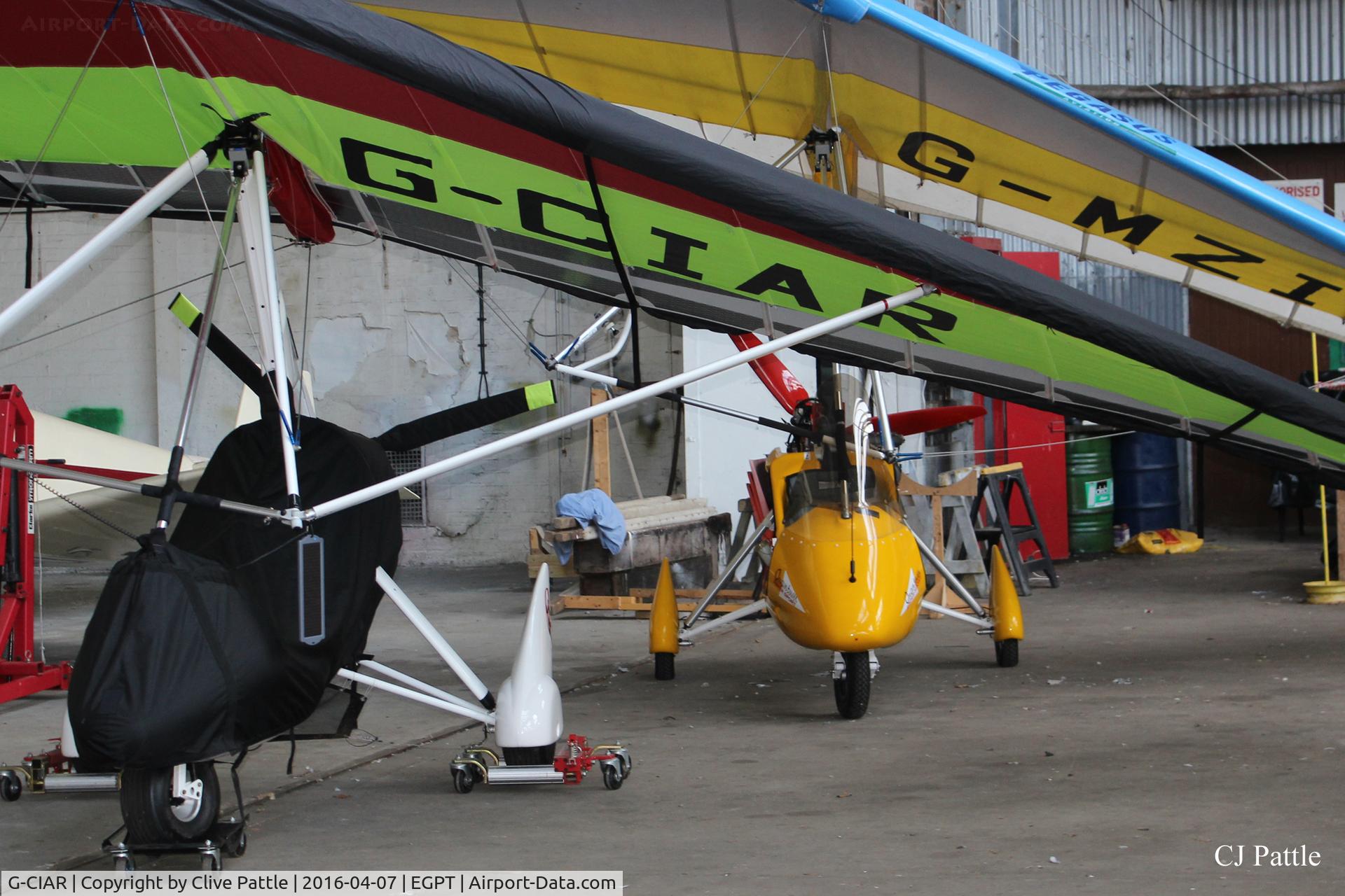 G-CIAR, 2013 P&M Aviation Quik GTR C/N 8648, Hangared at Perth (Scone) airfield EGPT