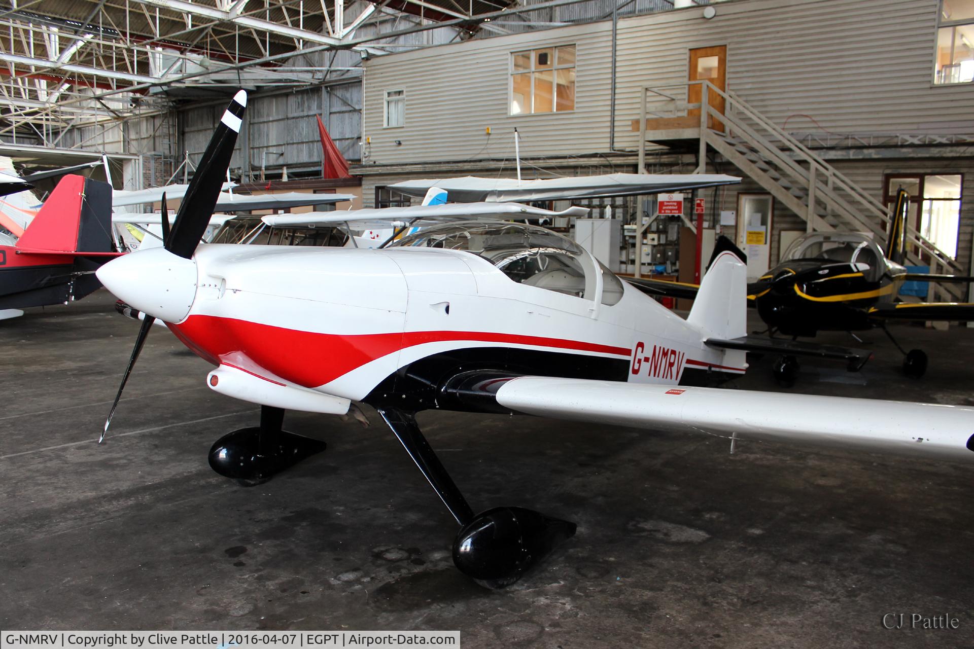 G-NMRV, 2005 Vans RV-6 C/N 22879, Hangared at Perth (Scone) airfield EGPT