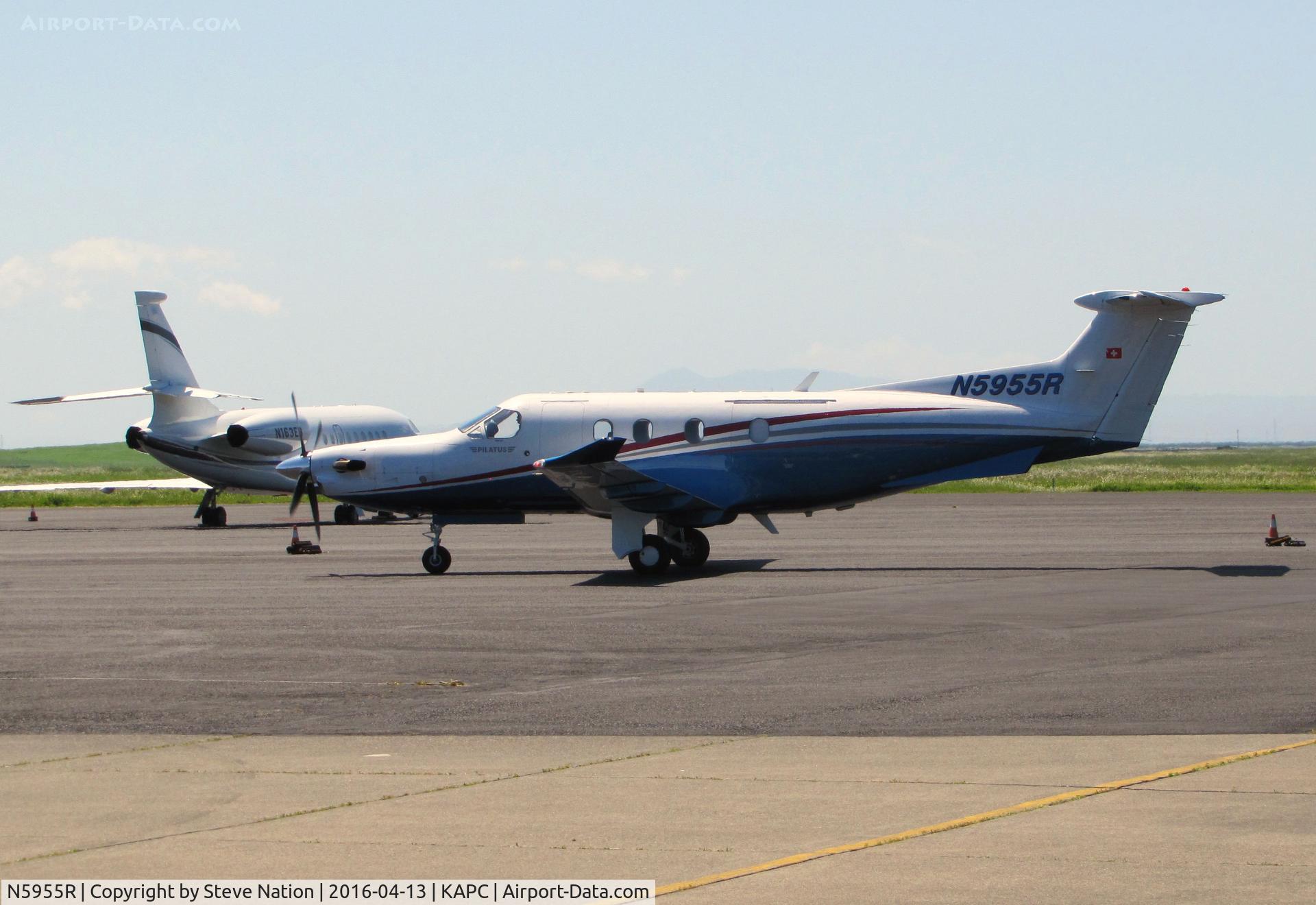 N5955R, 2009 Pilatus PC-12/47E C/N 1178, Lay Archer Aviation (Stephenville, TX) 2009 Pilatus PC-12/47E arriving @ Napa County Airport, CA