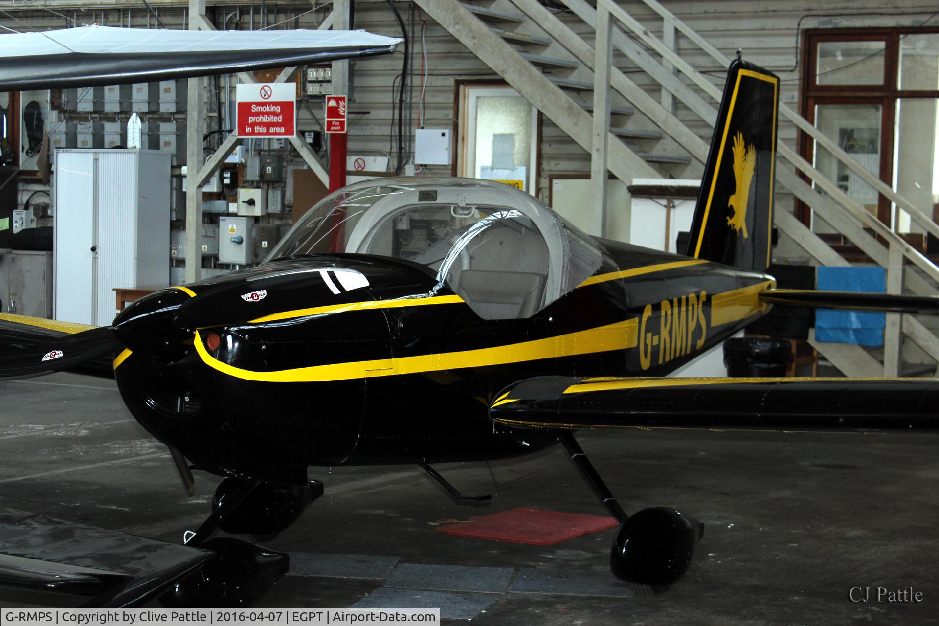 G-RMPS, 2011 Vans RV-12 C/N LAA 363-14923, Hangared at Perth EGPT